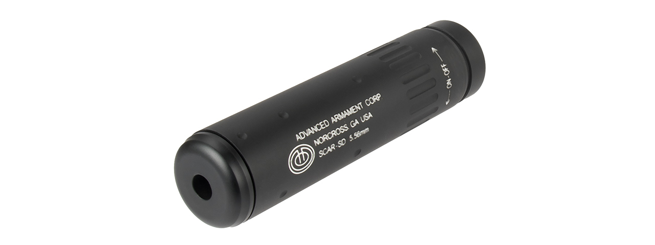 M035 QD Mock Suppressor/Barrel Extension w/ Flash Hider (BLACK) - Click Image to Close