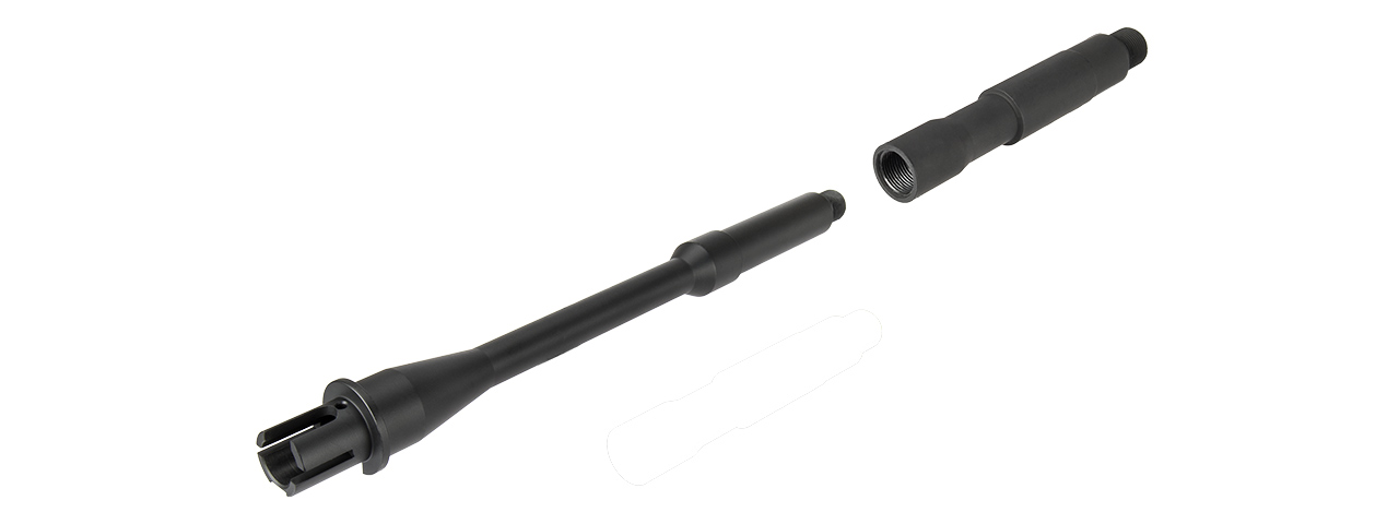 M038 Full Metal 9.5" Inch M4/M16 AEG Outer Barrel (BLACK) - Click Image to Close