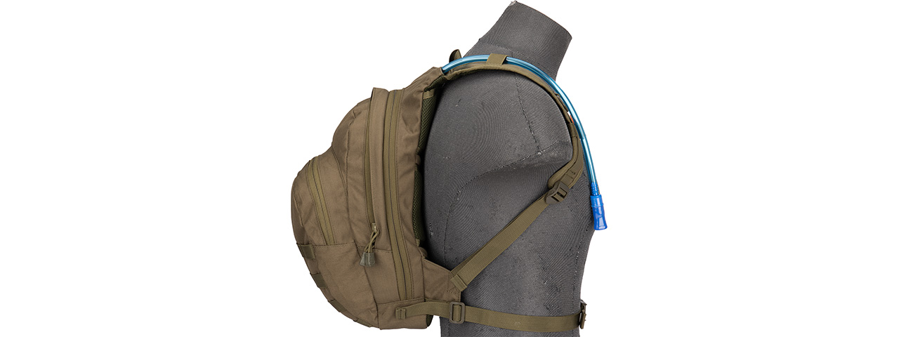 Alpha-7 MOLLE Hydration Pack w/ Bladder (OD GREEN) - Click Image to Close
