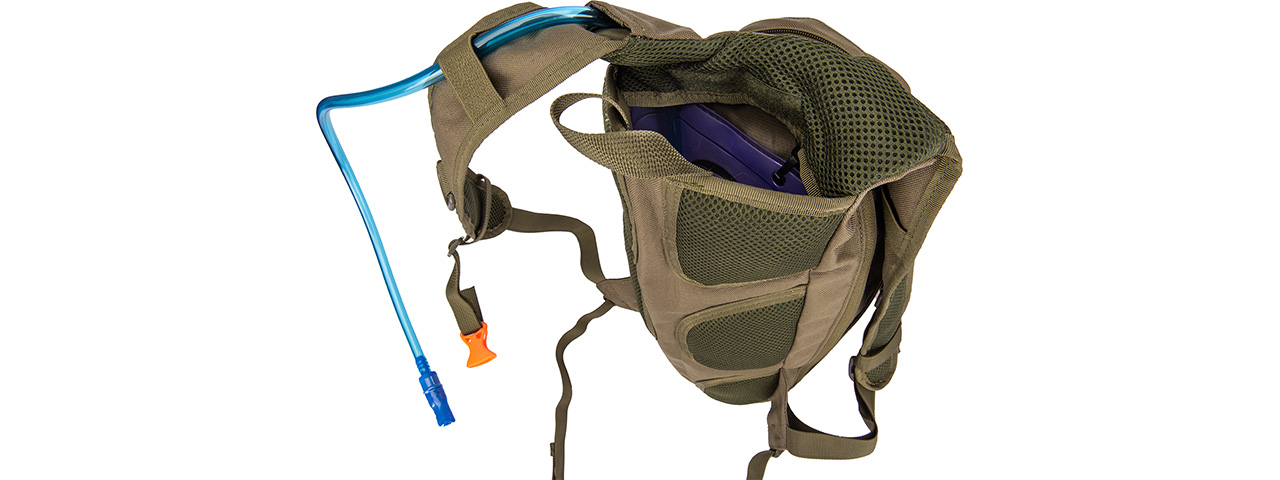 Alpha-7 MOLLE Hydration Pack w/ Bladder (OD GREEN) - Click Image to Close