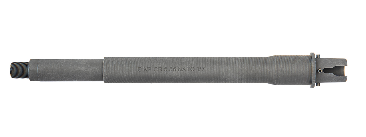 E&L ALUMINUM CNC 10.3" BULL OUTER BARREL FOR M4 AEGS - TYPE III ( BLACK)