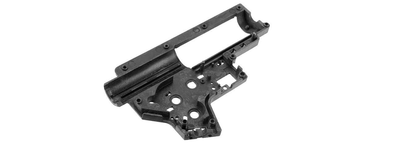 E&L AIRSOFT REINFORCED GEARBOX SHELL FOR M4 / M16 SERIES AIRSOFT AEG RIFLES (LEFT / BLACK) - Click Image to Close