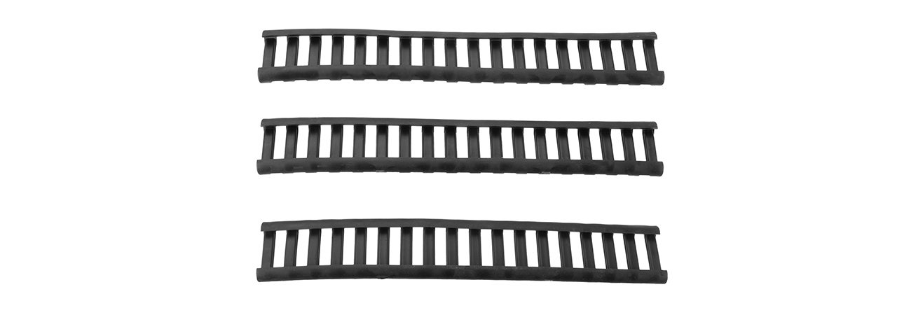 E&L AIRSOFT SLIM 18-SLOT HANDGUARD LADDER RAIL COVER (SET OF 3 / BLACK)