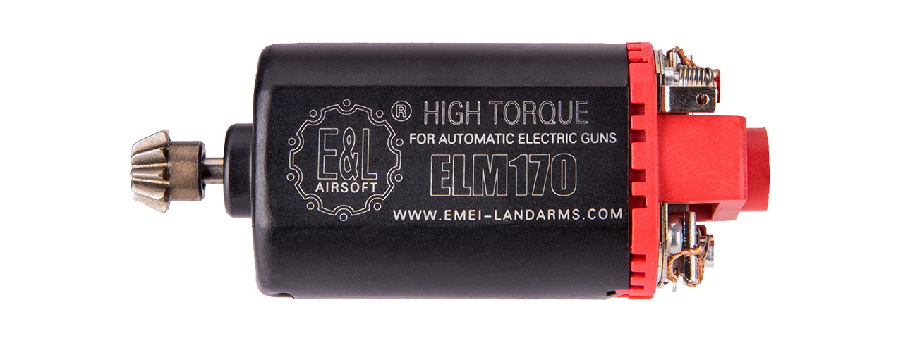 E&L AIRSOFT ELM170 HIGH TORQUE, SHORT TYPE MOTOR (BLACK) - Click Image to Close