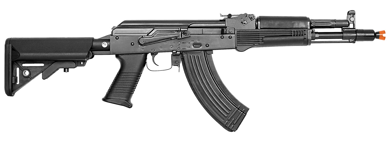 E&L AK104PMC-A GEN. 2 CARBINE AIRSOFT AEG - PLATINUM (BLACK) - Click Image to Close