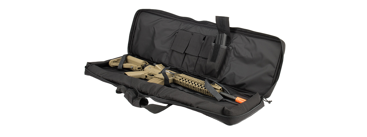 Flyye Industries 1000D Cordura 35-Inch Rifle Bag w/ Carry Strap (BLACK) - Click Image to Close