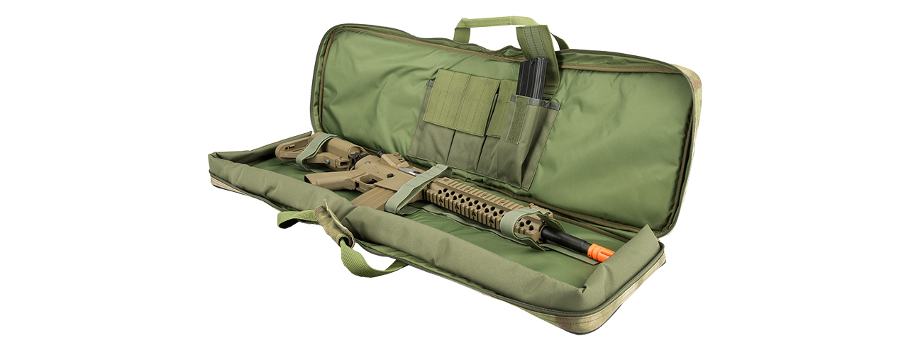 Flyye Industries 1000D Cordura 35-Inch Gun Bag w/ Carry Strap (FOLIAGE GREEN) - Click Image to Close