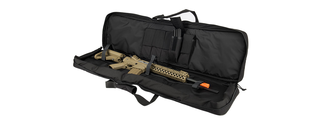 Flyye Industries 1000D Cordura 42-Inch Rifle Bag w/ Carry Strap (BLACK) - Click Image to Close