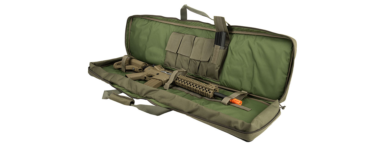 Flyye Industries 1000D Cordura 42-Inch Rifle Bag w/ Carry Strap (RANGER GREEN) - Click Image to Close