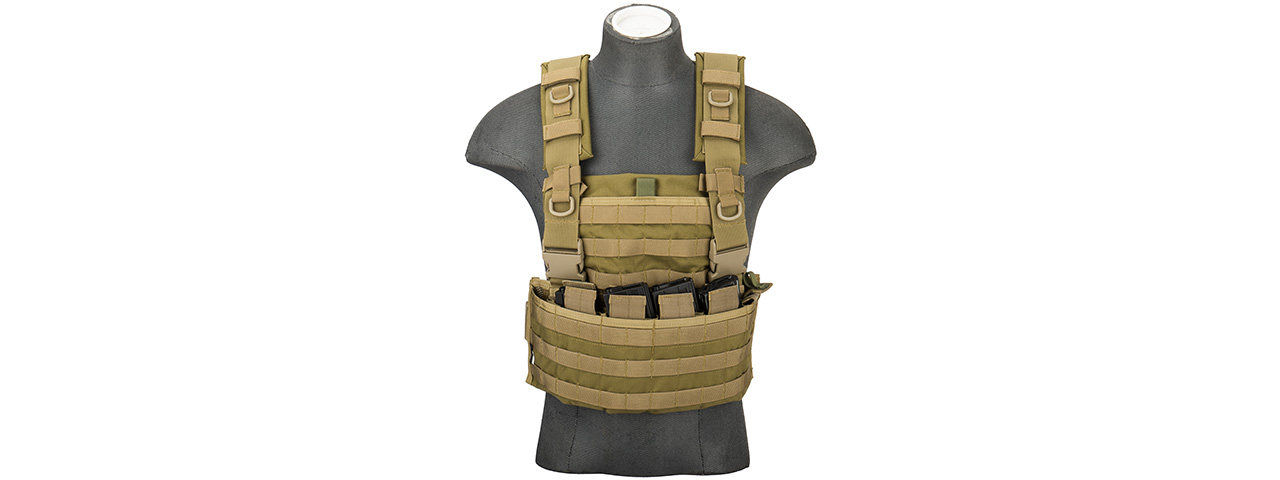 Flyye Industries 1000D Cordura WSH MOLLE Chest Rig (KHAKI)