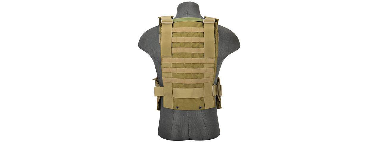 Flyye Industries 1000D Cordura WSH MOLLE Chest Rig (KHAKI)