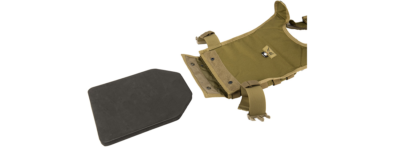 Flyye Industries 1000D Cordura MOLLE PC Plate Carrier (LRG) (KHAKI)