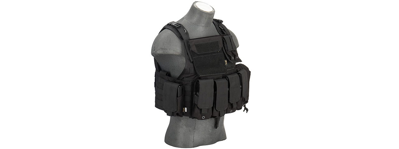 Flyye Industries 1000D Cordura MOLLE Tactical Vest w/ Pouches (LRG) BLACK