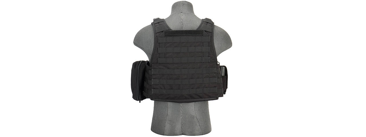 Flyye Industries 1000D Cordura MOLLE Tactical Vest w/ Pouches (LRG) BLACK