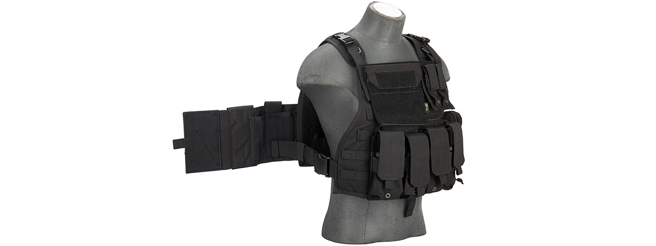 Flyye Industries 1000D Cordura MOLLE Tactical Vest w/ Pouches (LRG) BLACK - Click Image to Close
