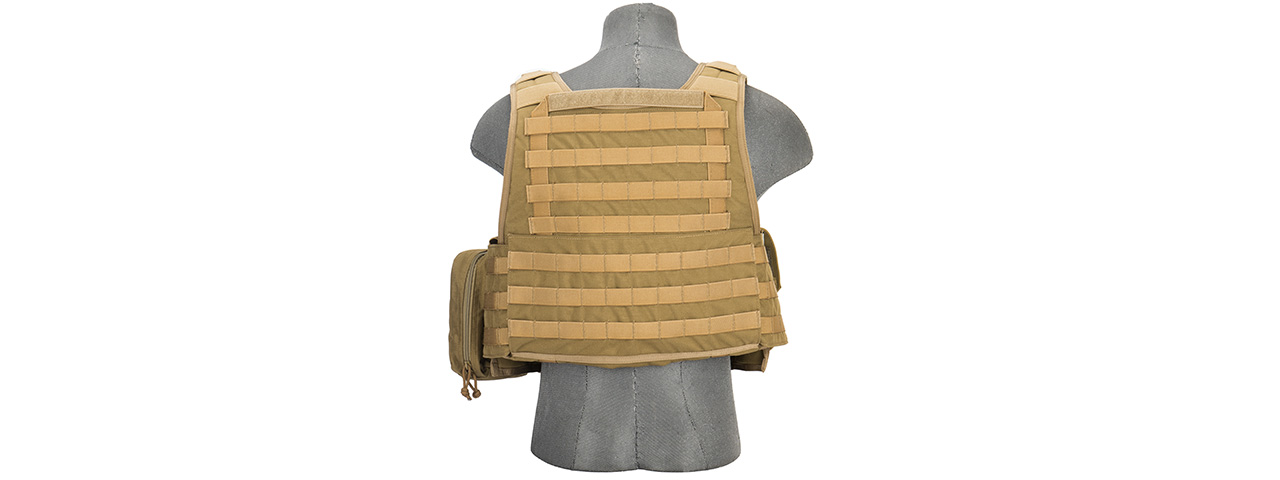 Flyye Industries 1000D Cordura MOLLE Tactical Vest w/ Pouches (LRG) COYOTE BROWN