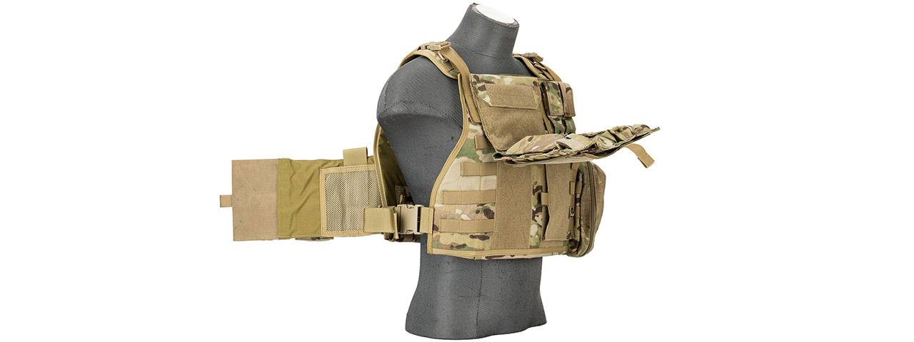 Flyye Industries 1000D Cordura MOLLE Tactical Vest w/ Pouches (MED) MULTICAM - Click Image to Close