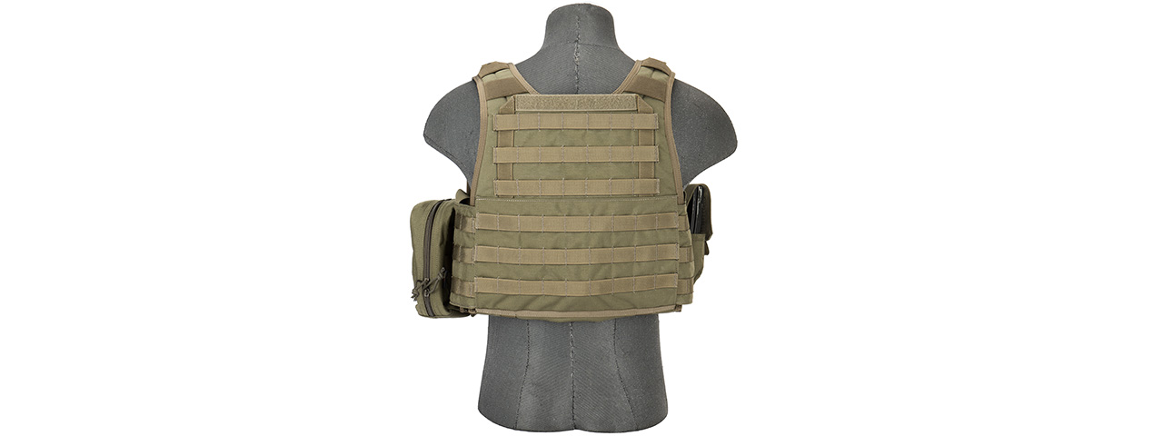 Flyye Industries 1000D Cordura MOLLE Tactical Vest w/ Pouches (MED) RANGER GREEN