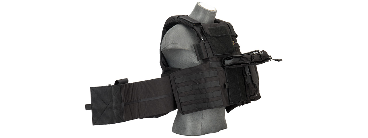 Flyye Industries 1000D Cordura Large Recon Vest w/ 9 Pouches (LRG) BLACK