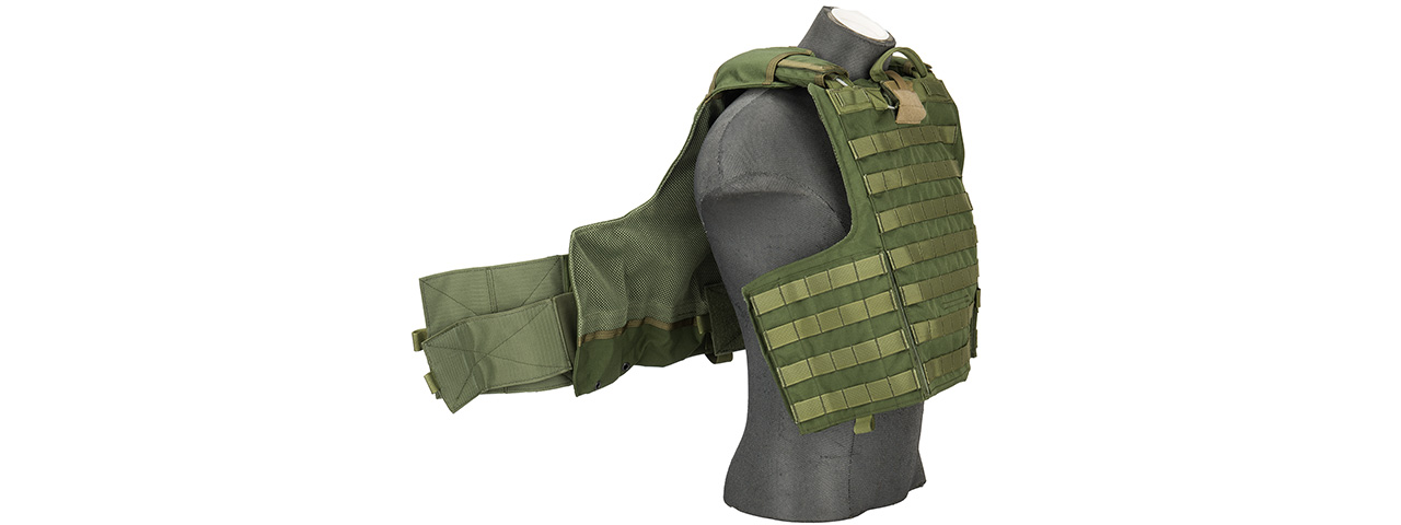 Flyye Industries 1000D Maritime Force Recon Vest (LRG) OD GREEN - Click Image to Close