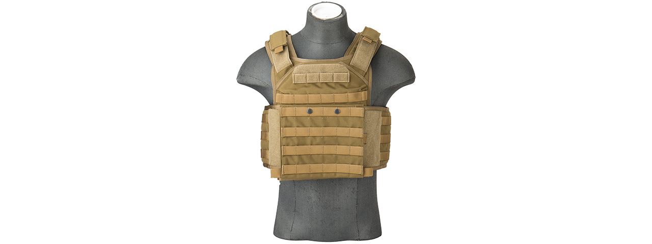 Flyye Industries MOLLE FAPC Tactical Vest w/ MOLLE Cummerbund (COYOTE BROWN) - Click Image to Close