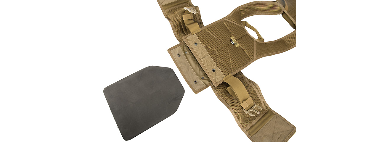 Flyye Industries MOLLE FAPC Tactical Vest w/ MOLLE Cummerbund (COYOTE BROWN) - Click Image to Close