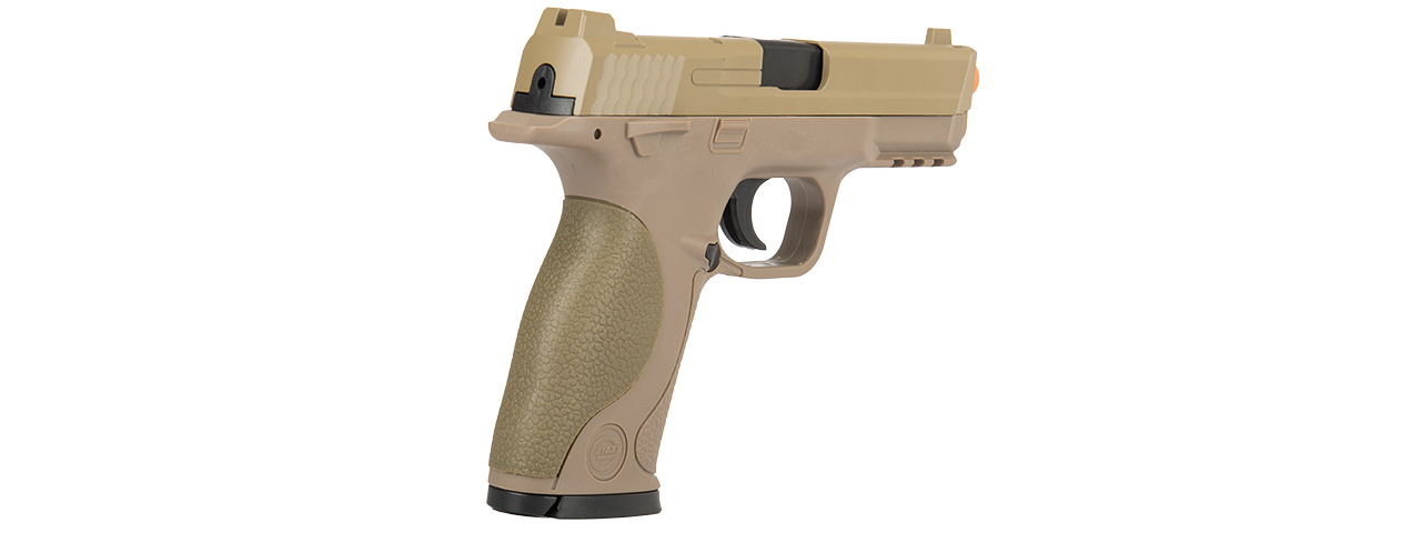 UK ARMS G53T 1:1 Replica Airsoft Spring Pistol (TAN) - Click Image to Close