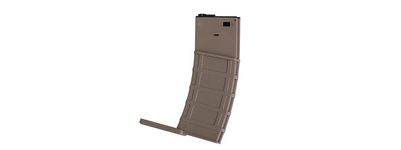 LONEX POLYMER 360 ROUND TEXTURED HI CAPACITY FLASH MAGAZINE (TAN)