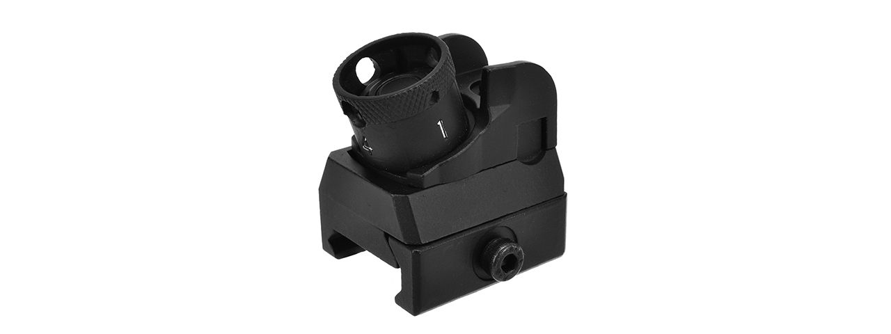 GOLDEN EAGLE FULL METAL DIOPTER STYLE REAR SIGHT (BLACK) - Click Image to Close