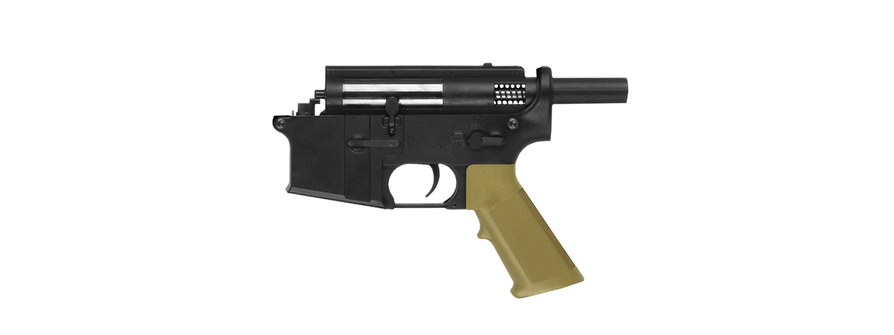 GOLDEN EAGLE 350 FPS POLYMER CQB LOWER RECEIVER (BLACK/TAN)