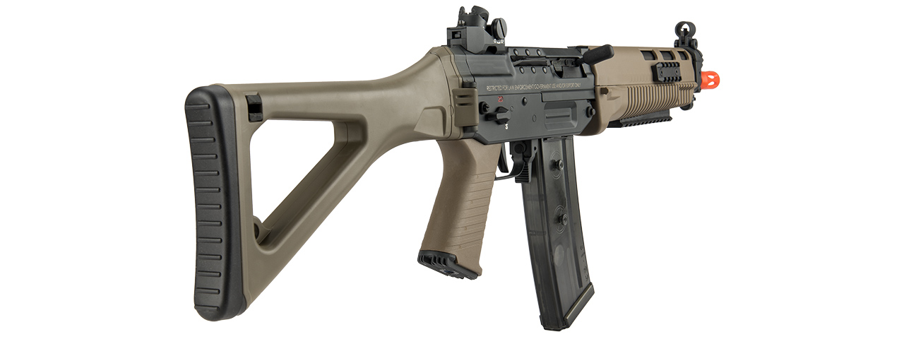 ICS AIRSOFT SIG 551 SWAT AEG RIS FOLDING STOCK - DARK EARTH