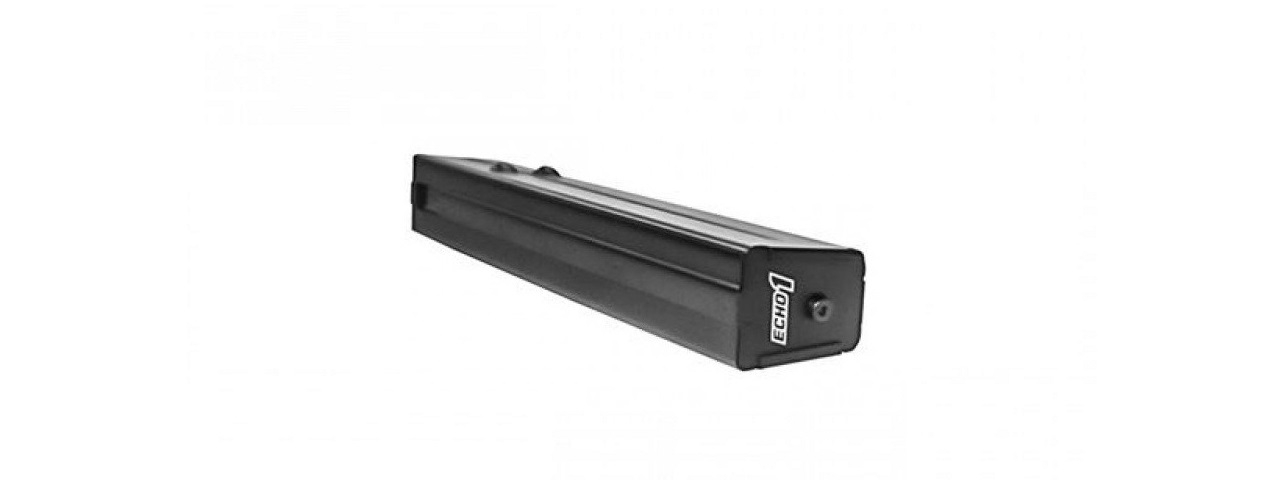 ECHO 1 100 ROUND METAL FRAME MID CAPACITY MAGAZINE FOR GAT SMG (BLACK) - Click Image to Close