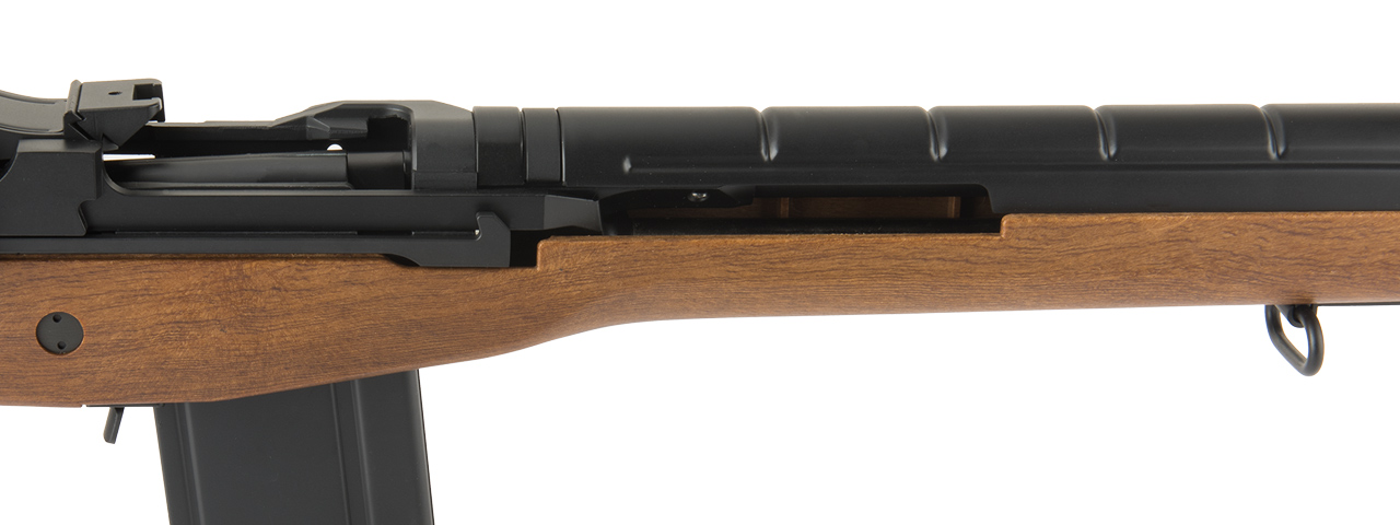 ECHO 1 FAUX WOOD M14 AEG W/ BATTERY AND CHARGER (WOOD) - Click Image to Close