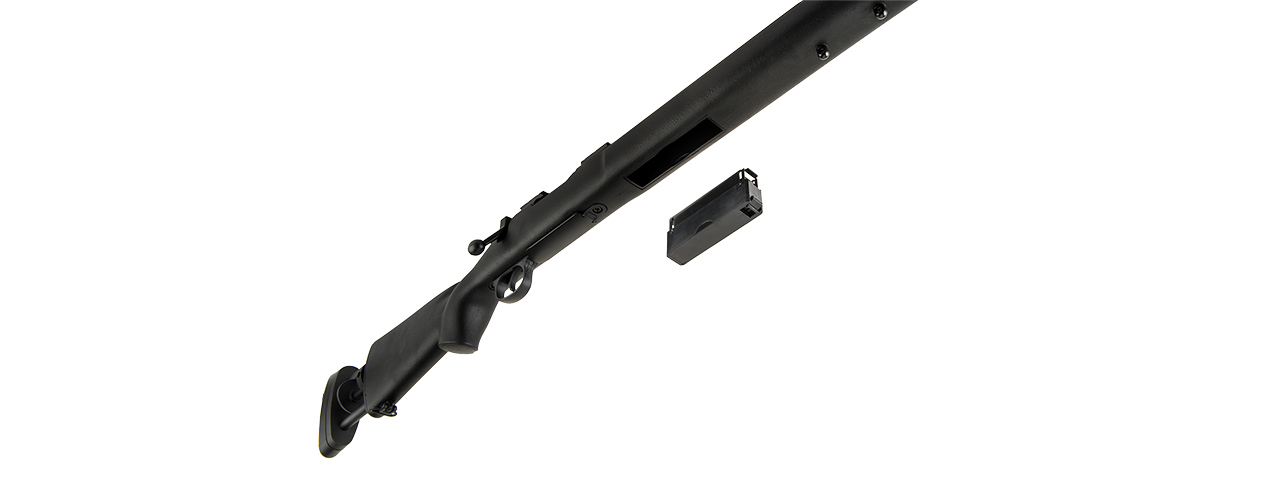 ECHO 1 M28 BOLT ACTION SNIPER RIFLE W/ BIPOD (BLACK) - Click Image to Close