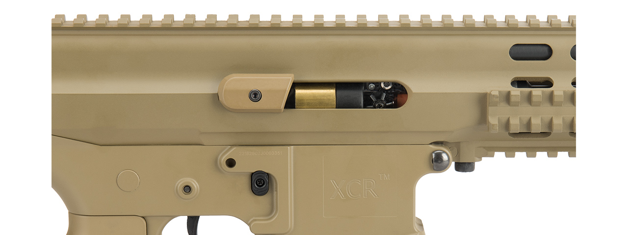 ECHO 1 ROBINSON ARMAMENT LICENSED XCR-L AIRSOFT AEG RIFLE (DESERT TAN)