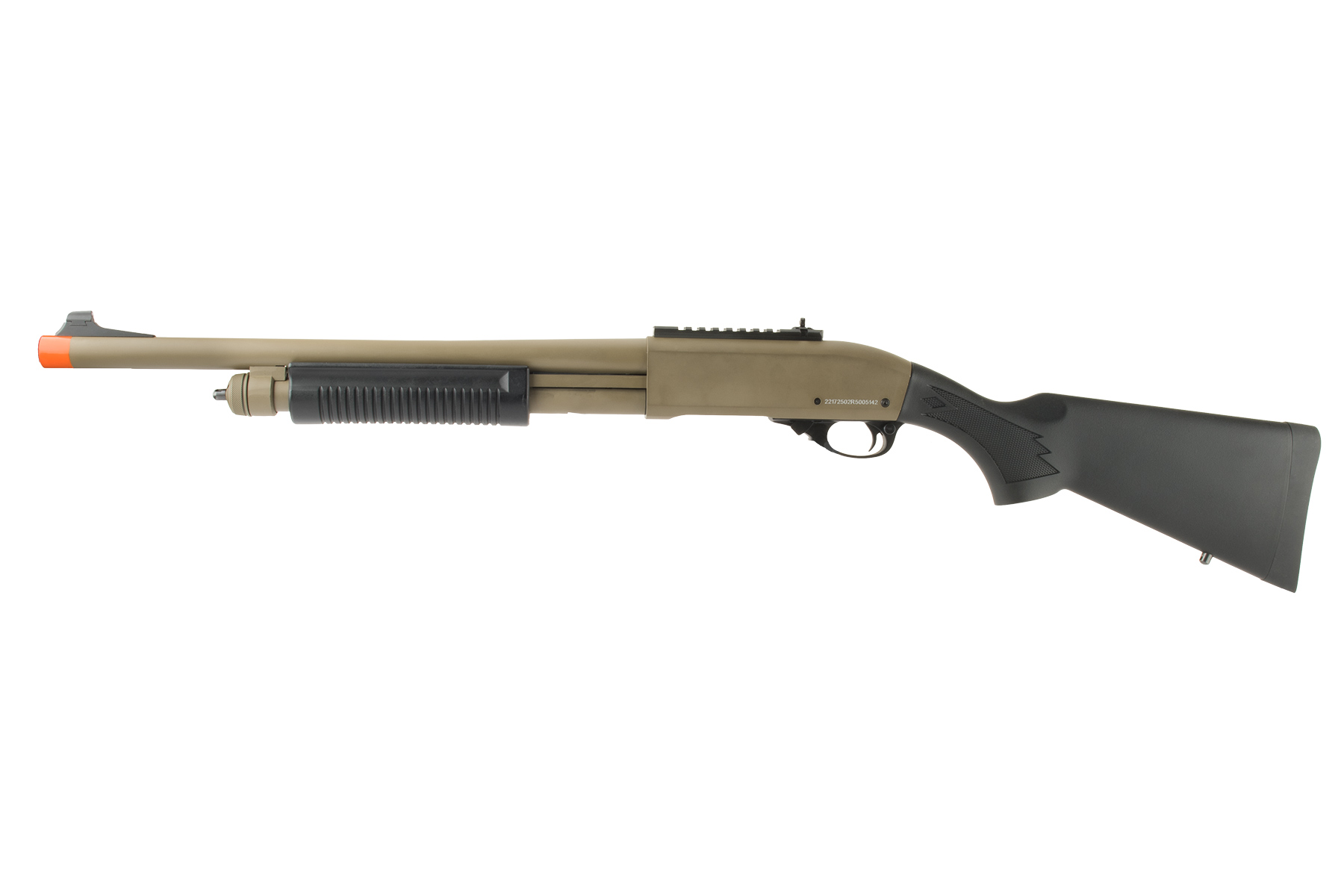 JAG ARMS SCATTERGUN HD AIRSOFT GAS SHOTGUN (STANDARD TUBE) (TAN)