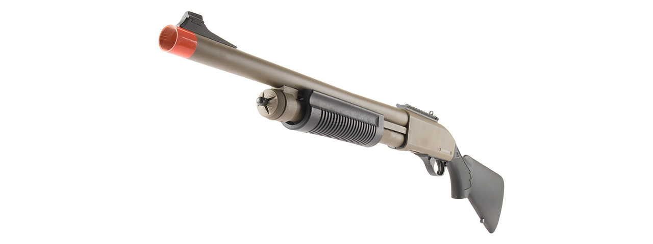 JAG ARMS SCATTERGUN HD AIRSOFT GAS SHOTGUN (STANDARD TUBE) (TAN)