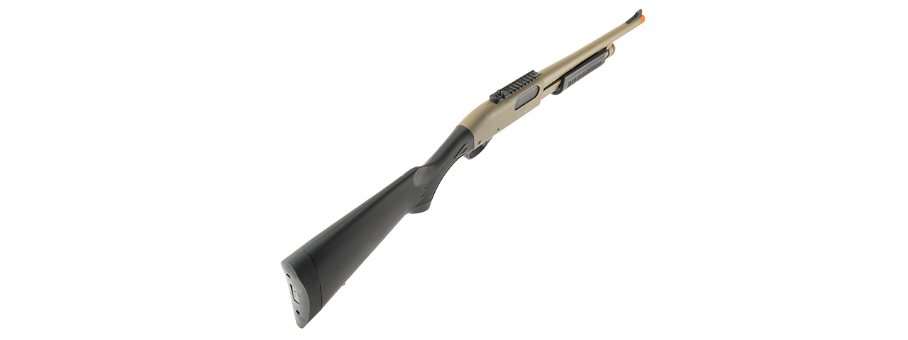 JAG ARMS SCATTERGUN HD AIRSOFT GAS SHOTGUN (STANDARD TUBE) (TAN) - Click Image to Close