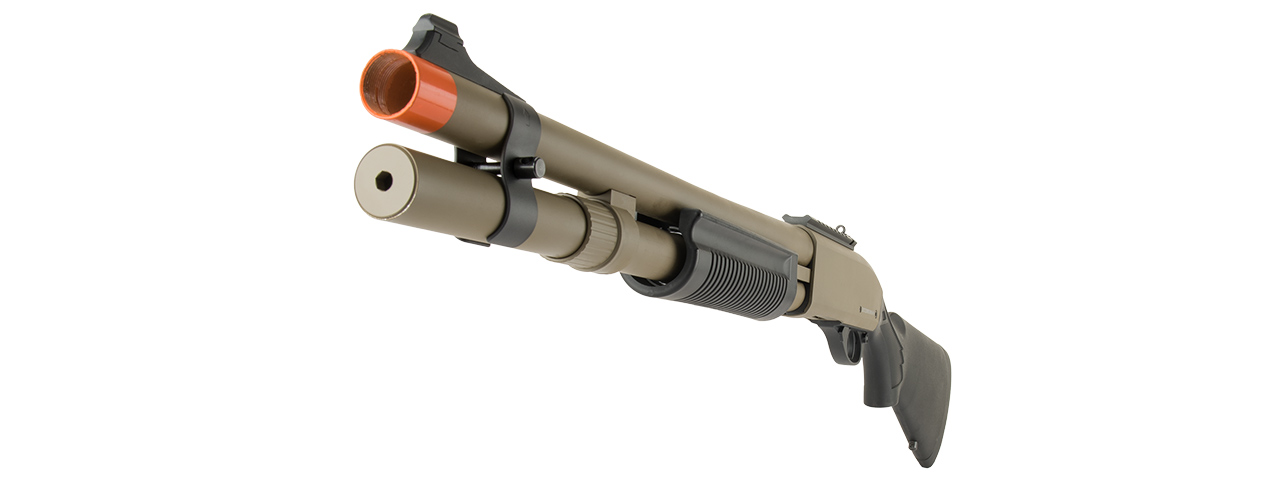 JAG ARMS SCATTERGUN HDS AIRSOFT GAS SHOTGUN - EXTENDED TUBE (TAN)