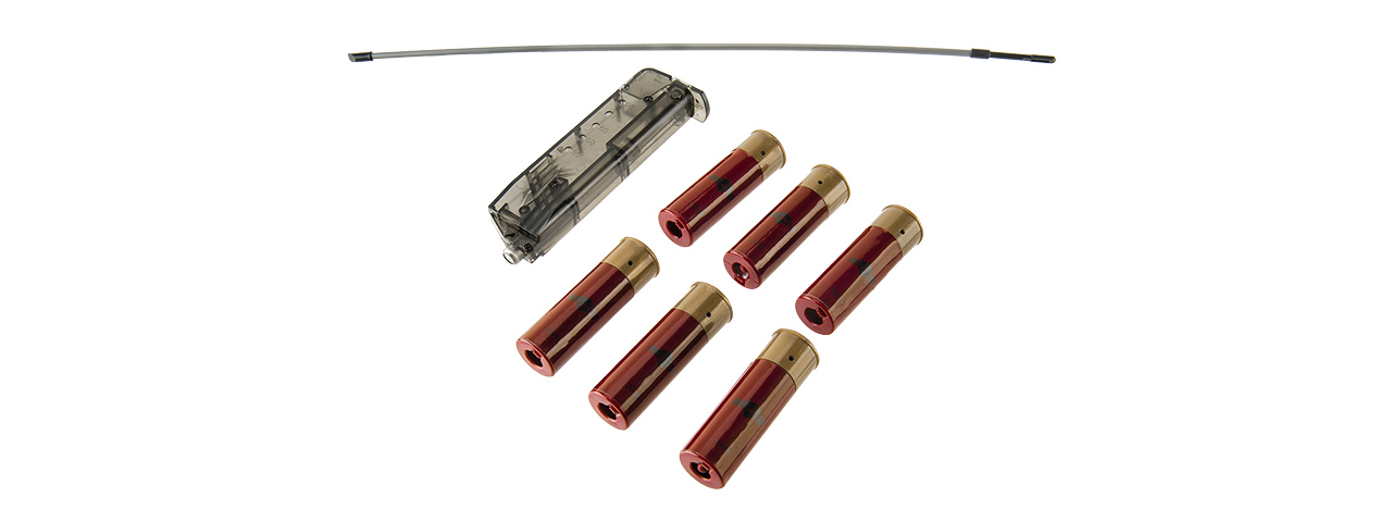 JAG ARMS SCATTERGUN SPX2 AIRSOFT GAS SHOTGUN - EXTENDED TUBE (BLACK)