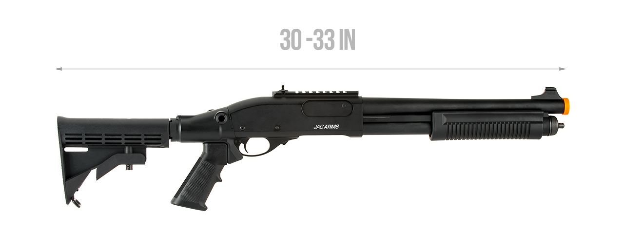 JAG ARMS SCATTERGUN TS AIRSOFT GAS SHOTGUN (BLACK)