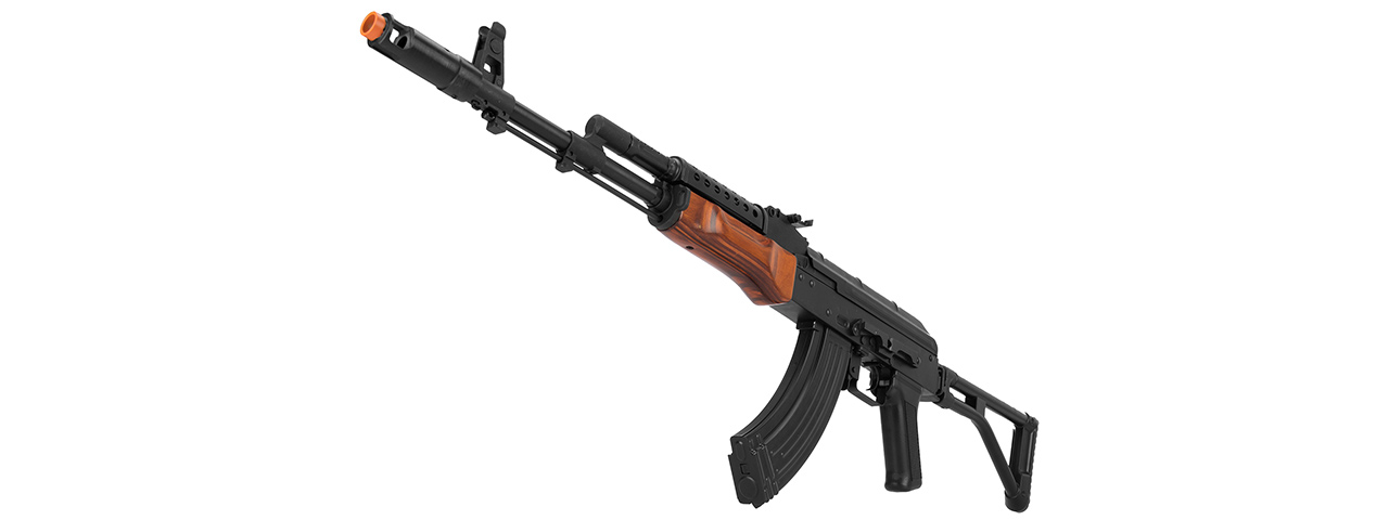 LCT Airsoft G-03 NV Full Metal AEG with Real Wood & Side Folding Stock (Color: Black & Wood) - Click Image to Close