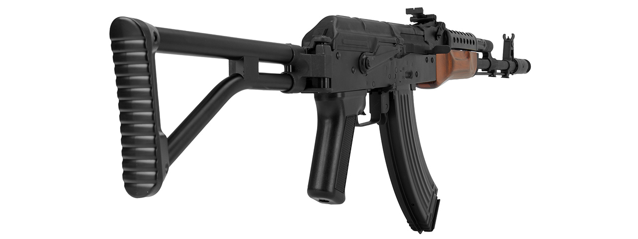 LCT Airsoft G-03 NV Full Metal AEG with Real Wood & Side Folding Stock (Color: Black & Wood)