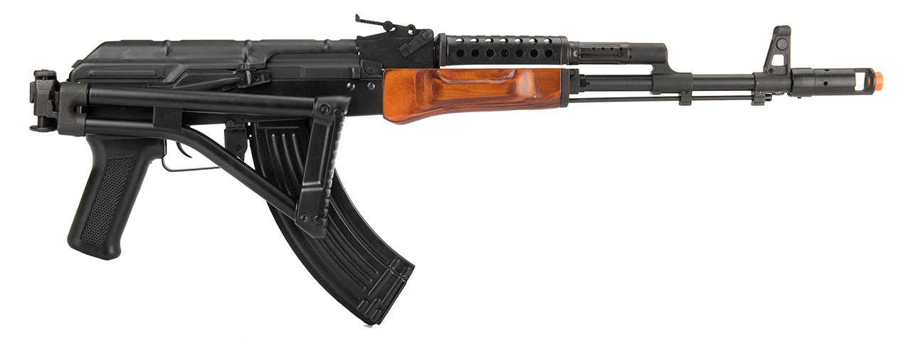 LCT Airsoft G-03 NV Full Metal AEG with Real Wood & Side Folding Stock (Color: Black & Wood) - Click Image to Close