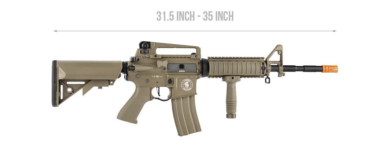 LANCER TACTICAL LT-04 PROLINE SERIES M4 RIS AIRSOFT AEG [HIGH FPS] (TAN) - Click Image to Close