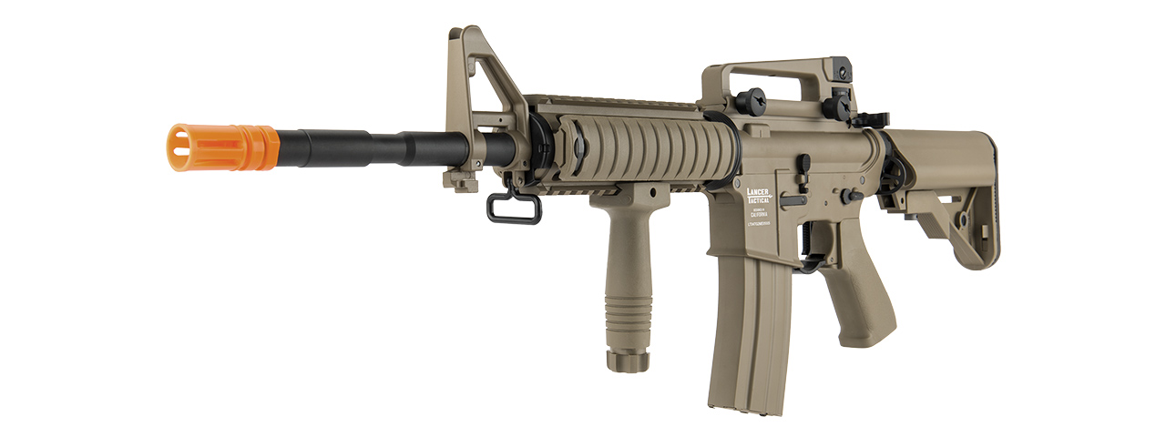 LANCER TACTICAL LT-04 PROLINE SERIES M4 RIS AIRSOFT AEG [HIGH FPS] (TAN)