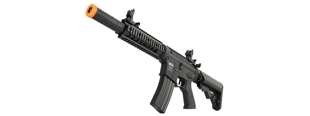 Lancer Tactical Proline Gen 2 M4 SD Carbine Airsoft AEG Rifle with Mock Suppressor (Color: Black) - Click Image to Close