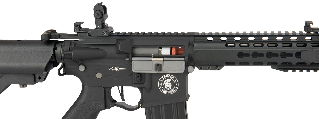 Lancer Tactical Proline Gen 2 10" Keymod M4 Carbine Airsoft AEG Rifle (Color: Black) - Click Image to Close