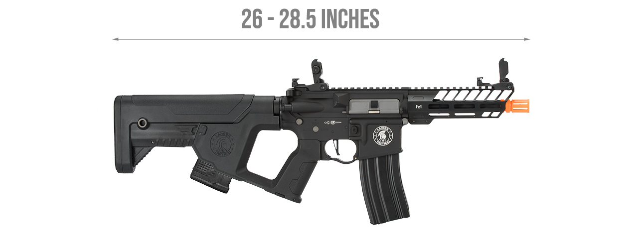 Lancer Tactical Low FPS Enforcer Needletail Skeleton M4 Airsoft Rifle (Color: Black)