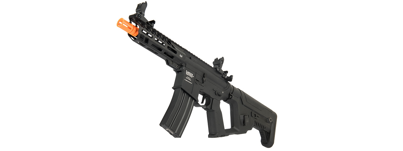Lancer Tactical Low FPS Enforcer Needletail Skeleton M4 Airsoft Rifle (Color: Black) - Click Image to Close